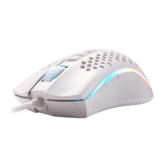 Mouse gamer Redragon Storm Elite Lunar M988W branco e RGB