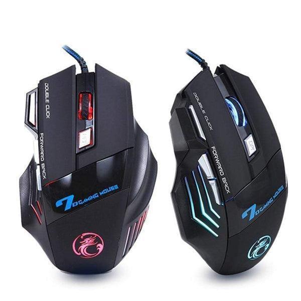 Mouse Gamer Profissional LED - 5500 DPI (7 botões)